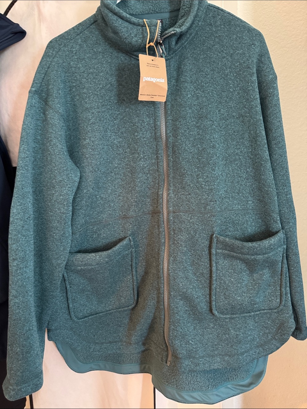 Patagonia Heather Teal Zip-Up Fleece Jacket